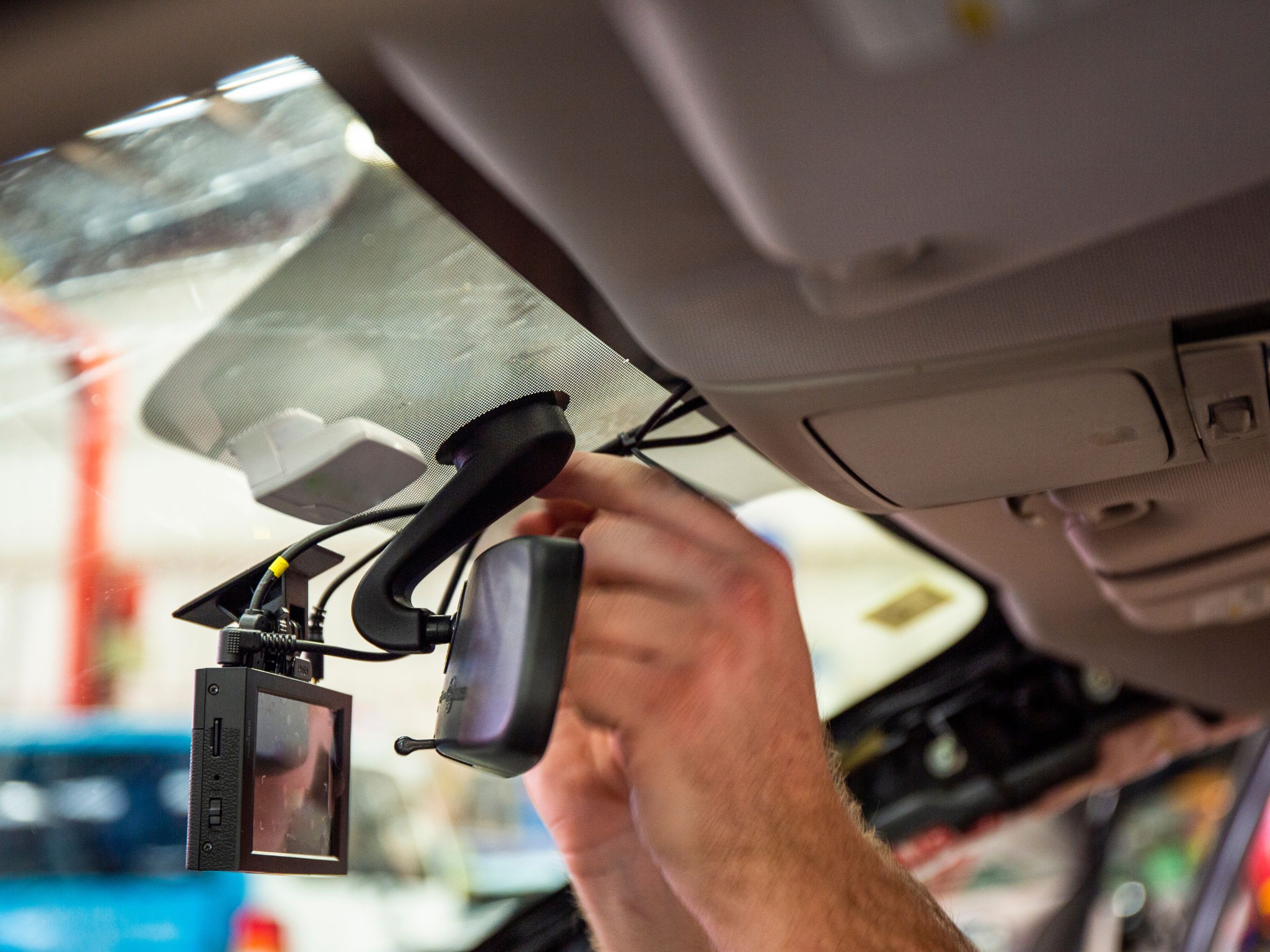 Dash cam installation by AAEAC